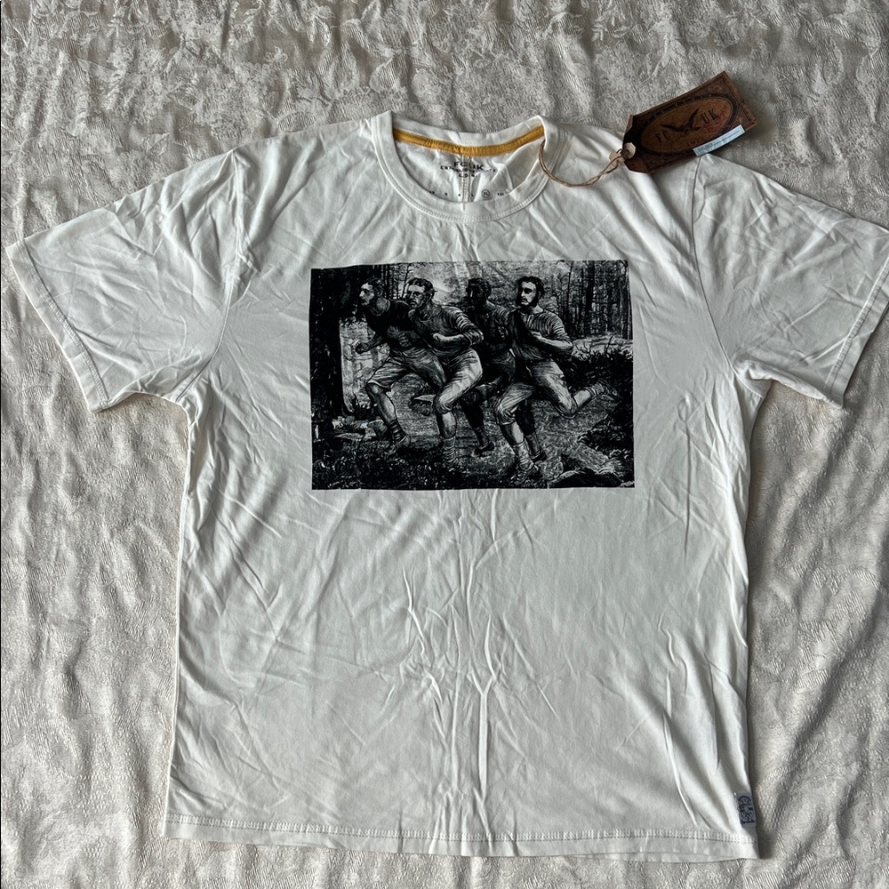 FCUK Cuba White Vintage Style Graphic T-Shirt